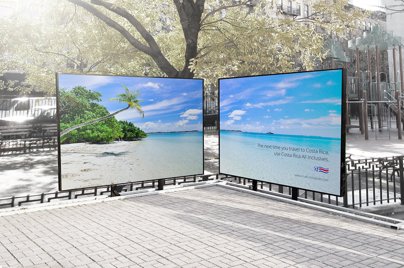 Billboard advertsing for tourism promotion